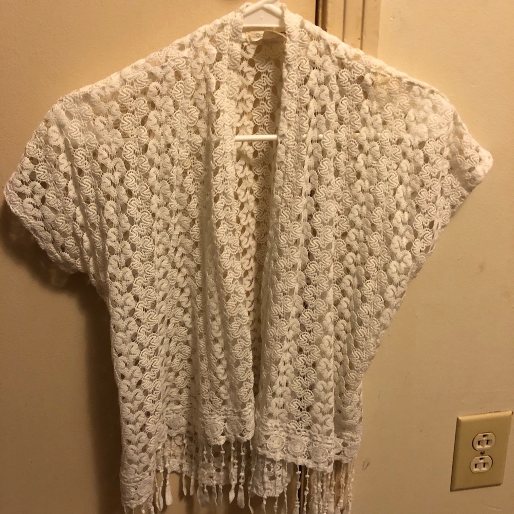 Girls lace jacket cover